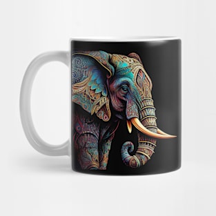 Intricate Elephant Mug